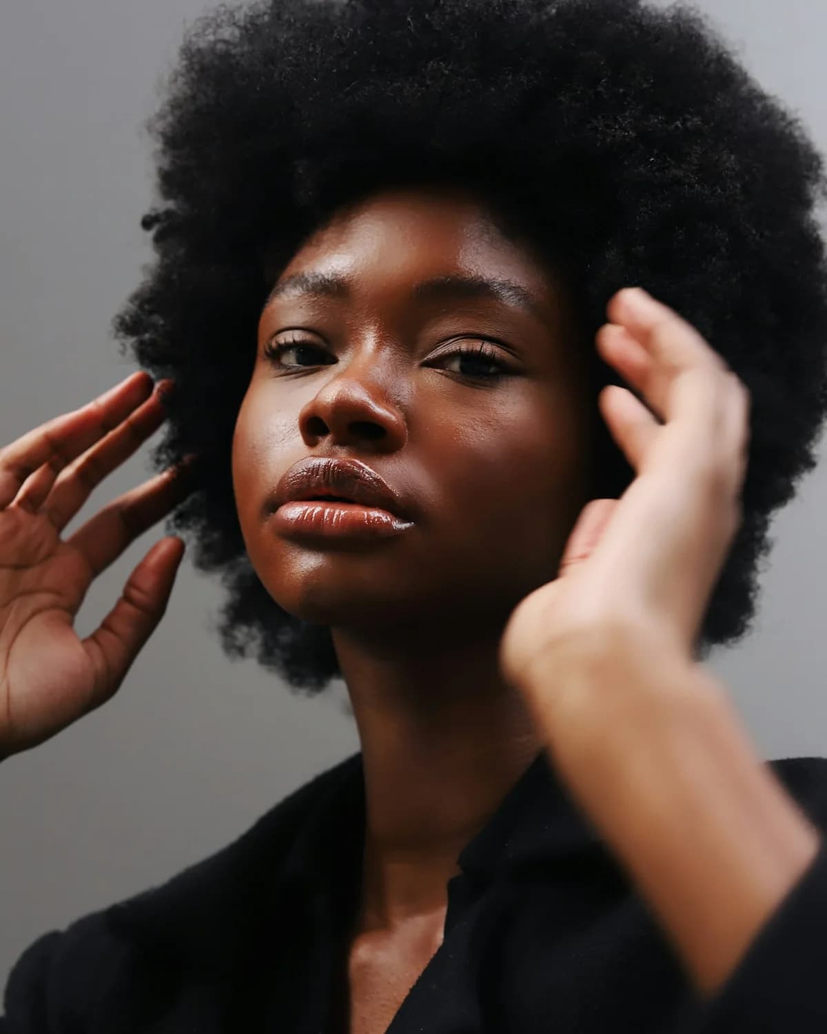 Portrait detail from the Anything Chic look book